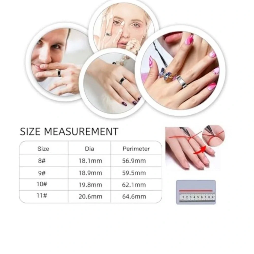 Smart Ring Fitness Tracker with Charging Case Design Size 10